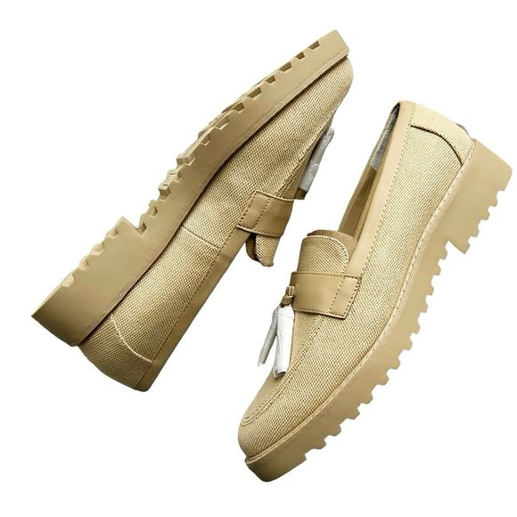 Women’s Carolynn 9 Tassel Lug Sole Loafer in beige-Size 11 - Franco Sarto - Picture 7 of 10